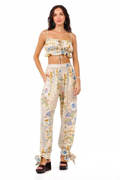 VICHY BLEU 81863 CROP TOP